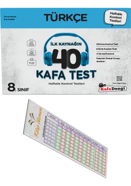 8. Sınıf Türkçe 40 Kafa Test - Soru Çözüm Ayracı