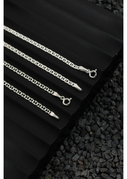 925 Ayar Gümüş Zincir 2.5mm Barlı Kolye fiyatları