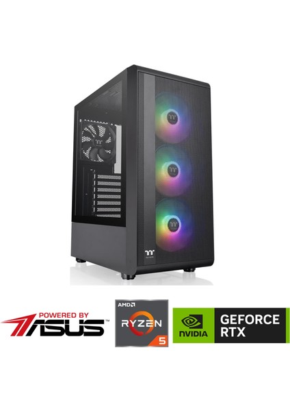 Gaming Pc Ddr 4 - Rtx 4060 8gb - Ryzen 5 5600 - 16GB Ddr4 Ram - 1 Tb M.2 SSD - Windows 11 Pro