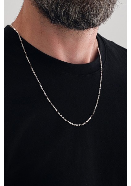 925 Ayar Gümüş Zincir 1.8mm Forse Kolye