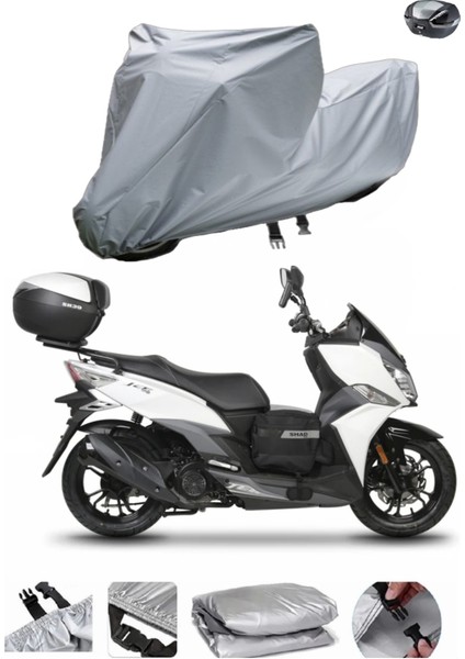 Sym Jet x 125 Motosiklet Brandası Topcase Arka Çanta Uyumlu Branda Örtü