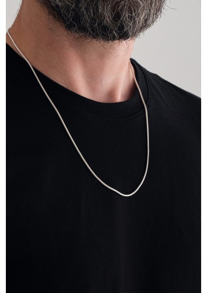 925 Ayar Gümüş Zincir 1.6mm Tilki Kuyruğu Kolye