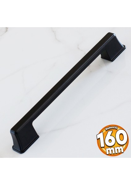 Cemre Kulp 160 mm Siyah Metal Mutfak Mobilya Çekmece Mutfak Dolap Kapak Kulbu 16 cm