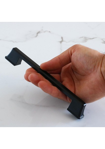 Cemre Kulp 160 mm Siyah Metal Mutfak Mobilya Çekmece Mutfak Dolap Kapak Kulbu 16 cm