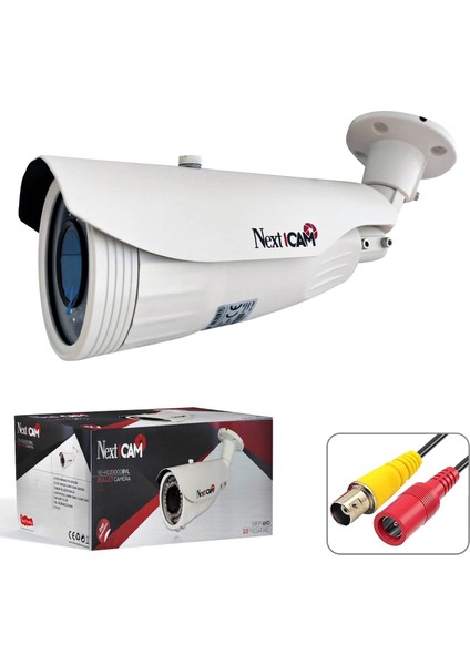 Nextcam YE-HD20000BVL Bullet Ahd Kamera 2mp 2.8mm 12MM