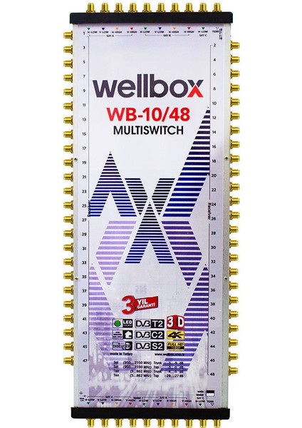 WXM-1048 10X48 Multiswich Multiswich Sonlu Kaskatlı