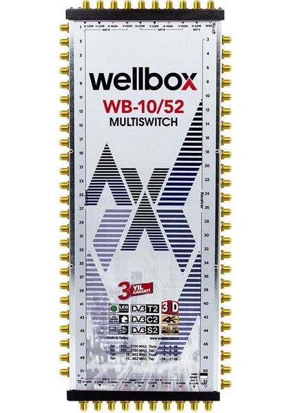 WXM-1052 10X52 Multiswich Multiswich Sonlu Kaskatlı