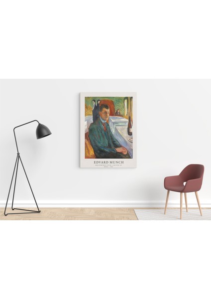 Duvar Dekorasyonu Sanatsal Kanvas Tablo Edvard Munch Cafe Dekorasyonu