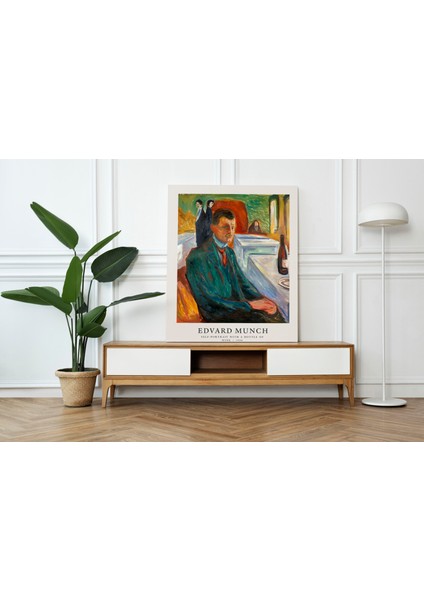 Duvar Dekorasyonu Sanatsal Kanvas Tablo Edvard Munch Cafe Dekorasyonu