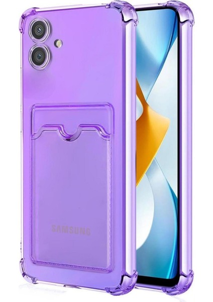 Samsung Galaxy A04 Kılıf Darbe Emici Köşe Korumalı Kartlıklı Cüzdanlı Silikon Kapak