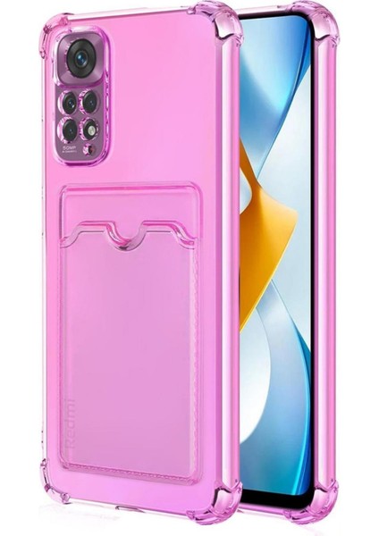 Redmi Note 11 Pro Kılıf Darbe Emici Köşe Korumalı Kartlıklı Cüzdanlı Silikon Kapak