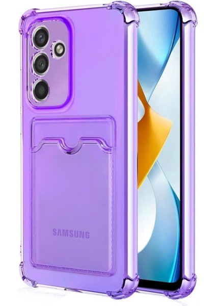 Samsung Galaxy S23 FE Kılıf Darbe Emici Köşe Korumalı Kartlıklı Cüzdanlı Silikon Kapak