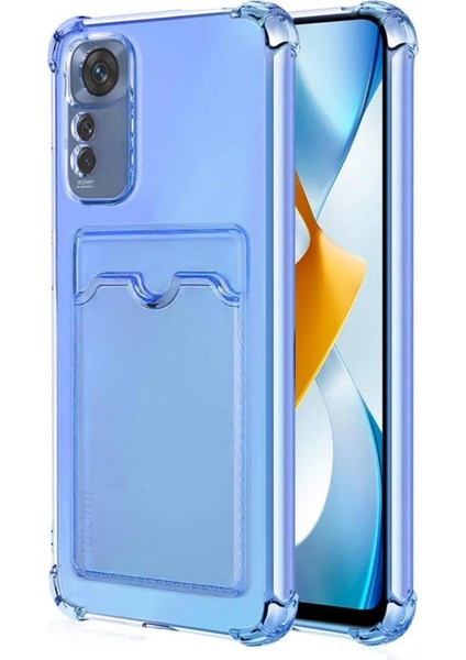 Redmi Note 10 5G Kılıf Darbe Emici Köşe Korumalı Kartlıklı Cüzdanlı Silikon Kapak
