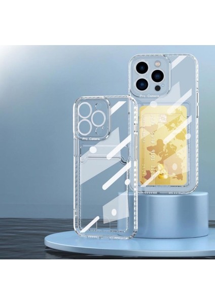 Infinix Hot 40i Kılıf Darbe Emici Köşe Korumalı Kartlıklı Cüzdanlı Silikon Kapak