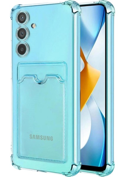 Samsung Galaxy A54 Kılıf Darbe Emici Köşe Korumalı Kartlıklı Cüzdanlı Silikon Kapak