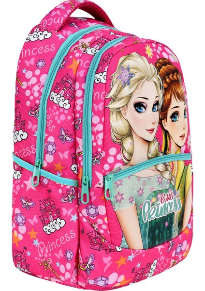 Ilkokul Frozen Desenli Kız Çocuk Ilkokul Çantası + Beslenme Çantası fiyatları