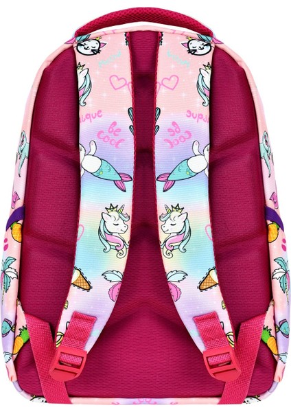 Ilkokul Unicorn Desenli Kız Çocuk Ilkokul Çantası + Beslenme Çantası modelleri