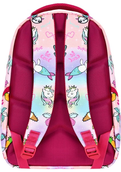 Ilkokul Unicorn Desenli Kız Çocuk Ilkokul Çantası + Beslenme Çantası modelleri