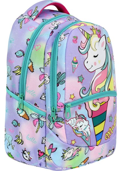 Ilkokul Unicorn Desenli Kız Çocuk Ilkokul Çantası + Beslenme Çantası fiyatları