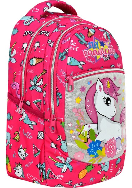 Unicorn Desenli Ilkokul Çantası + Beslenme Çantası fiyatları