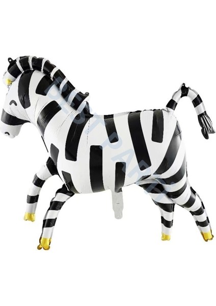 Hayvan Büyük Zebra Folyo Balon 92X70 cm