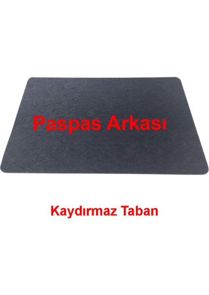 Yaprak Desenli Dekoratif Kapı Önü Paspası No: 1005