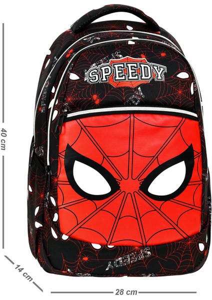 Anaokulu ve Ilkokul Erkek Çocuk Örümcek Adam Desenli, Beslenmeli Su Geçirmez Okul Çantası fırsatları