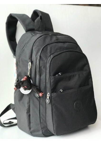 Çok Bölmeli Maymuncuk Anahtarlıklı Mega Okul Çantası