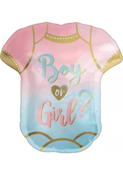 Boy Girl Elbise Folyo Balon 62X55 cm