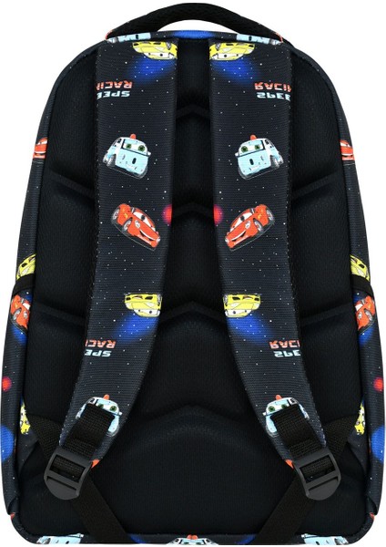 Siyah Ilkokul Araba Desenli Ilkokul Çantası + Beslenme Çantası modelleri