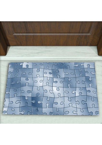 Yapboz Desenli Dekoratif Kapı Önü Paspası No: 1428