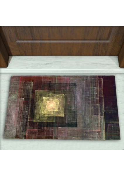 Geometrik Desenli Dekoratif Kapı Önü Paspası No: 1591