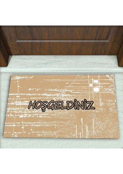 Modern Desenli Dekoratif Kapı Önü Paspası No: 1147