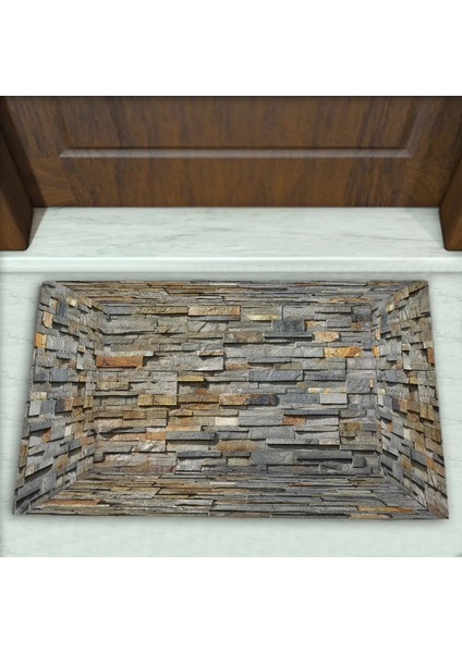 Üç Boyutlu (3d) Desenli Dekoratif Kapı Önü Paspası No: 1260