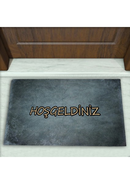 Modern Desenli Dekoratif Kapı Önü Paspası No: 1120