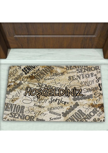 Modern Desenli Dekoratif Kapı Önü Paspası No: 1344