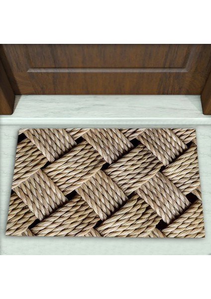 Hasır Desenli Dekoratif Kapı Önü Paspası No: 1784