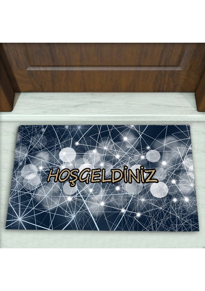 Geometik Desenli Dekoratif Kapı Önü Paspası No: 1637
