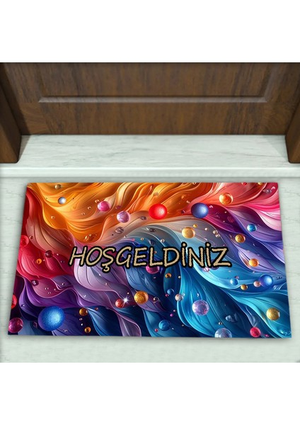 Modern Desenli Dekoratif Kapı Önü Paspası No: 1826