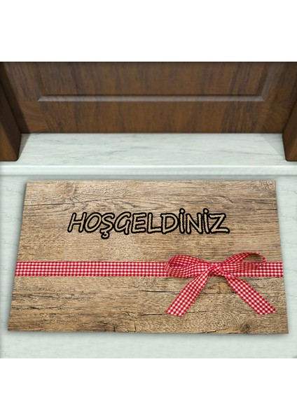 Parke Kurdela Desenli Dekoratif Kapı Önü Paspası No: 1380