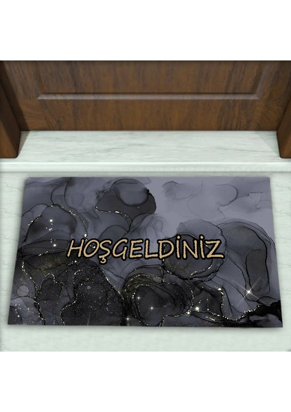 Modern Desenli Dekoratif Kapı Önü Paspası No: 1854