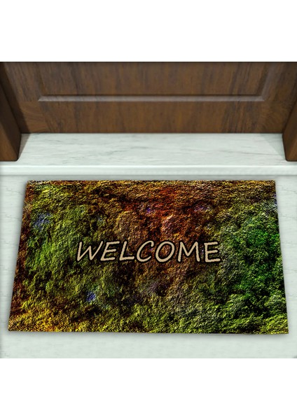 Geometrik Desenli Dekoratif Kapı Önü Paspası No: 1615