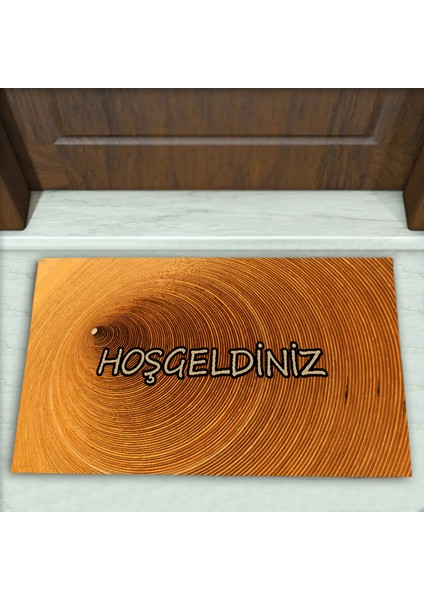 Klarnet Desenli Dekoratif Kapı Önü Paspası No: 1399