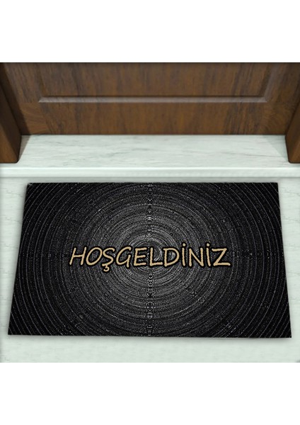 Sipiral Desenli Dekoratif Kapı Önü Paspası No: 1543