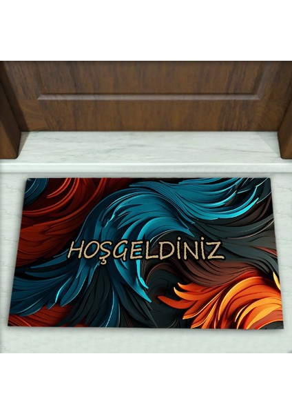 Modern Desenli Dekoratif Kapı Önü Paspası No: 1770