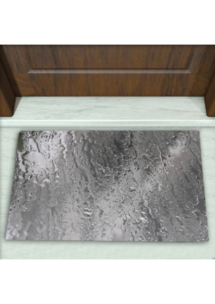 Su Damlası Desenli Dekoratif Kapı Önü Paspası No: 1566