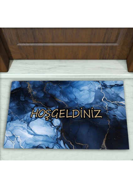 Modern Desenli Dekoratif Kapı Önü Paspası No: 1722