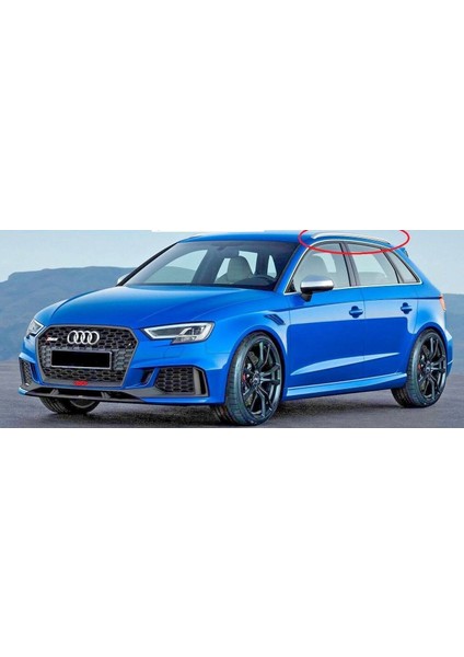 Audi a3 tavan çıtası mat krom tavan kenar rayı 2013+ 8v modelleri