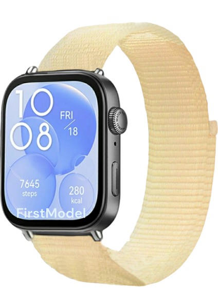 Huawei Watch Fit 3,4,4 Pro Uyumlu Cırtlı Bant Kordon Pim Çevirici Aparatı ile Akıllı Pimli Pudra