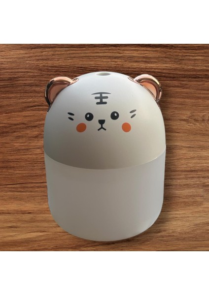 USB Ledli Taşınabilir Hava Nemlendiricisi Kedi Tasarımlı Buhar Makinesi Renkli 250ML indirimleri